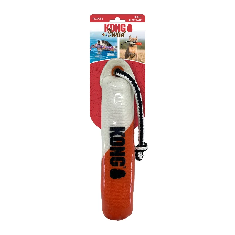 - Natural rubber pet toysKONG Wild Shieldz Training Dummy Orange & White Medium/Large
