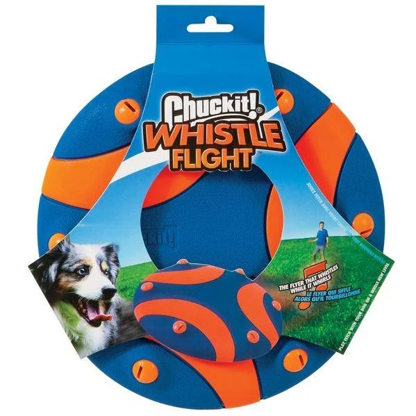 - Outdoor dog toy selectionChuckit Whistle Flight Fetch Frisbee