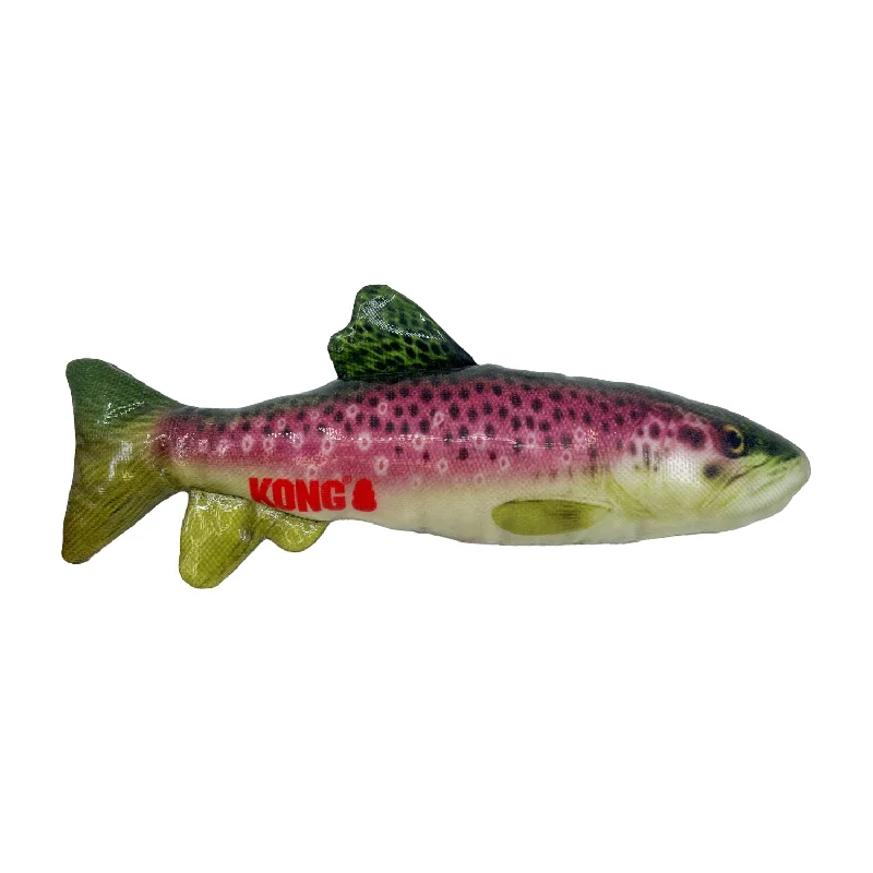 - Indoor pet toy recommendationsKONG Wild Shieldz Trout