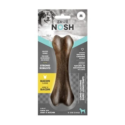 Pet toysZeus NOSH STRONG Chew Bone Toy Bacon Flavor 3 Sizes