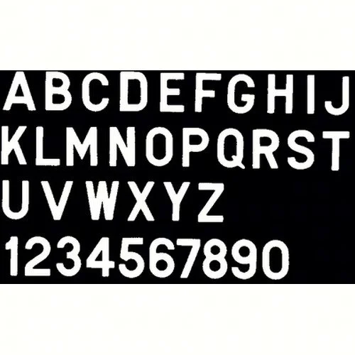 Bernard Engraving PS30W4 PS30W4; Letter White 3 Inch Stick on In4I