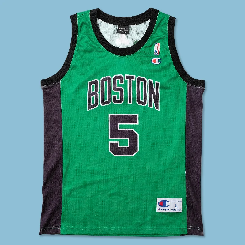 Vintage Champion Boston Celtics Garnett Jersey Medium