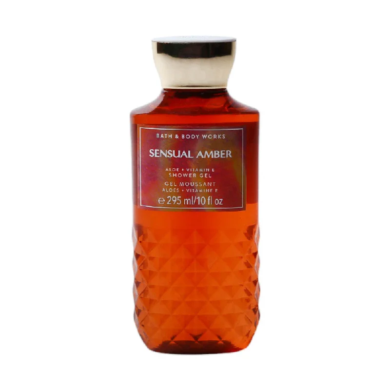 BBW SENSUAL AMBER ALOE+VITAMIN E SHOWER GEL 295ML
