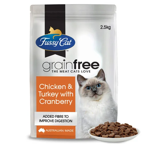 - Digestive care cat food Fussy Cat Grain Free Chicken and Turkey with Cranberry Dry Cat Food 2.5kg - Digestive care cat food Fussy Cat Grain Free Chicken and Turkey with Cranberry Dry Cat Food 2.5kg