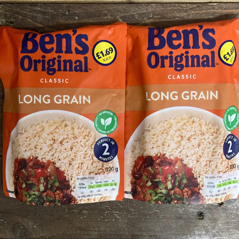 2x Ben's Original Long Grain Microwave Rice (2x220g)