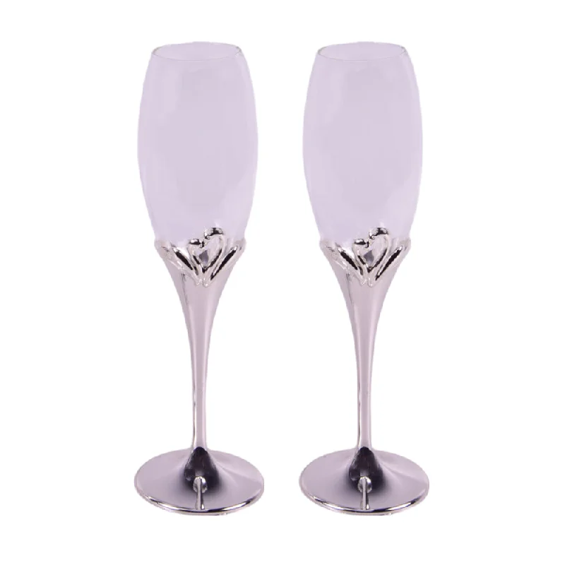 GLASS SET ORCHID TA2470