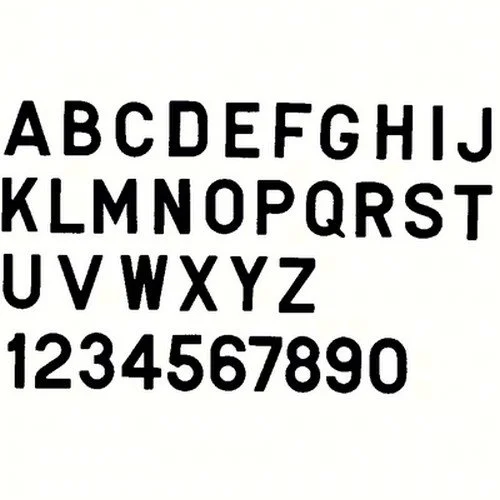 Bernard Engraving PS30BN PS30BN; Letter Black 3 Inch Stick on Inni