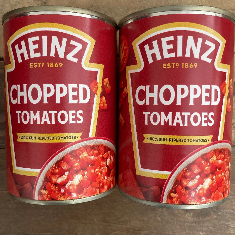 2x Heinz Chopped Tomatoes Tins (2x400g)