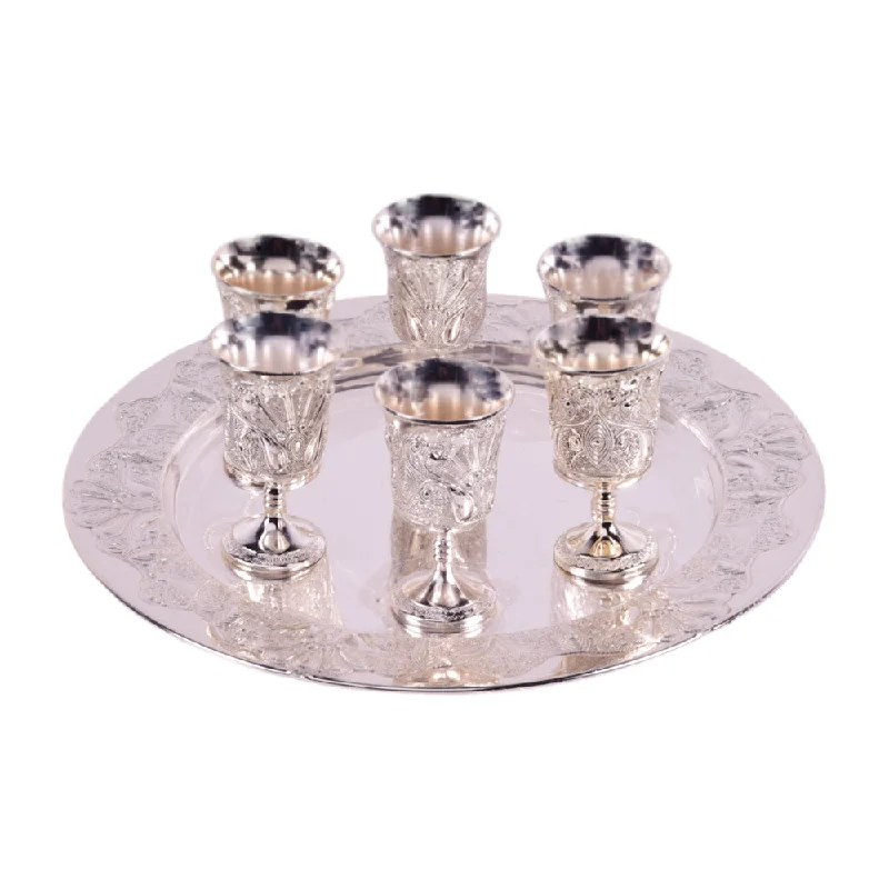 GLASS SET ORCHID TA1046