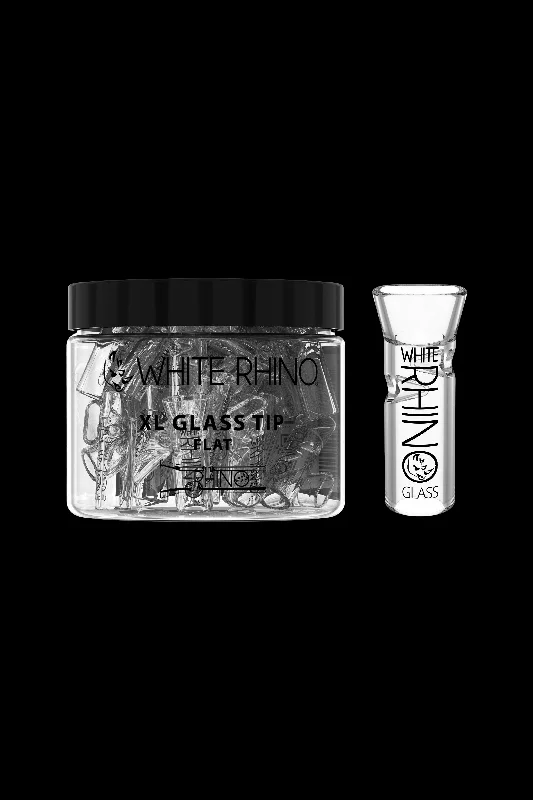 White Rhino XL Glass Tip 40ct Display – Flat
