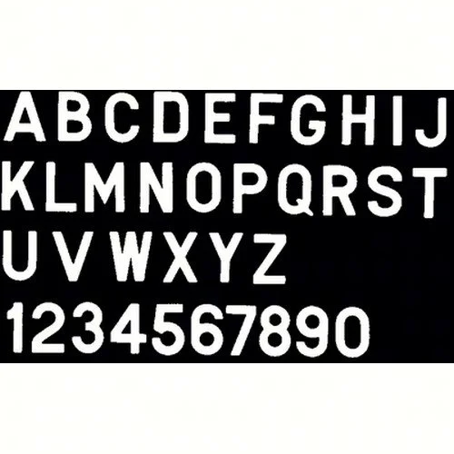 Bernard Engraving PS30WA; Letter White 3 Inch Stick on Inai