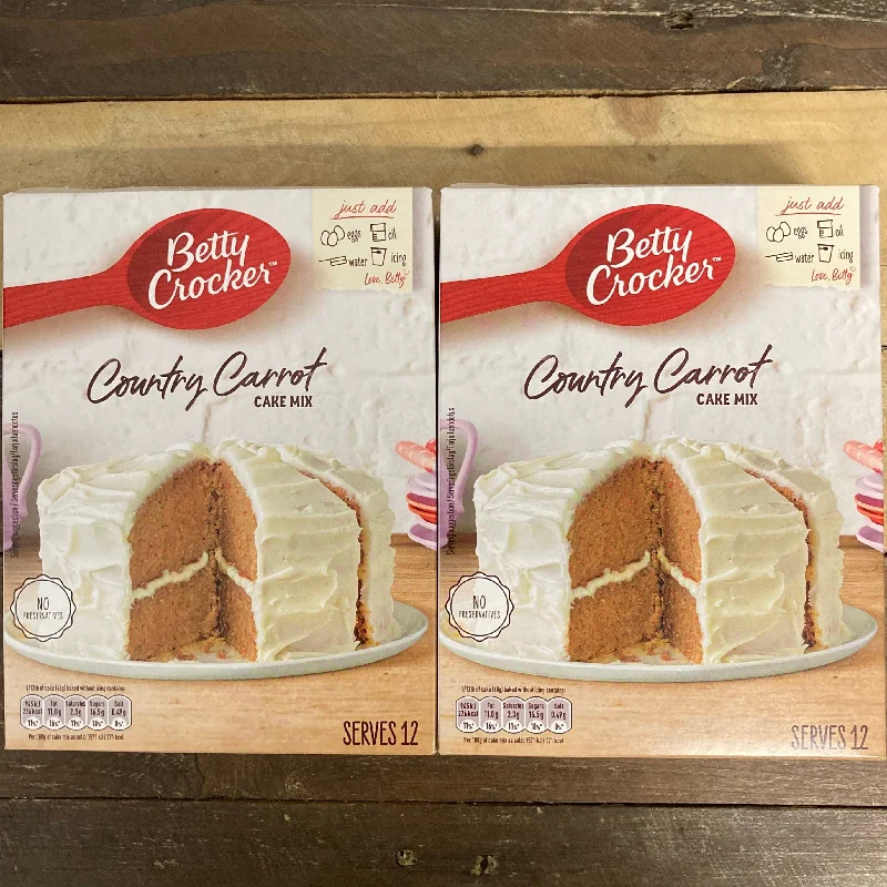 2x Betty Crocker Country Carrot Cake Mixes (2x425g)