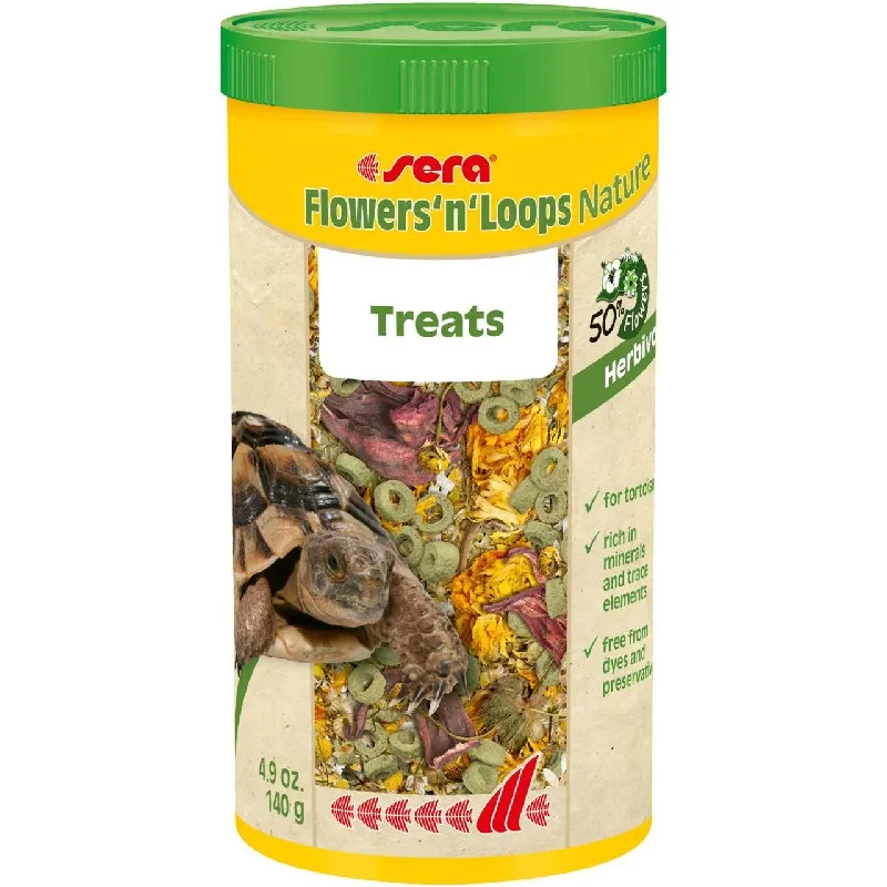 sera Flowers'n'Loops Nature Tortoise Food 4.9 Oz.