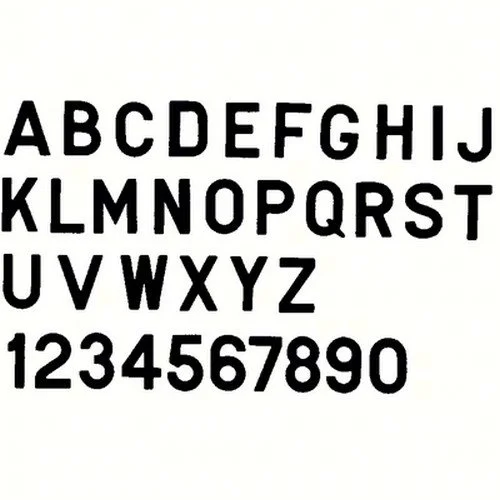 Bernard Engraving PS30BK; Letter Black 3 Inch Stick on Inki