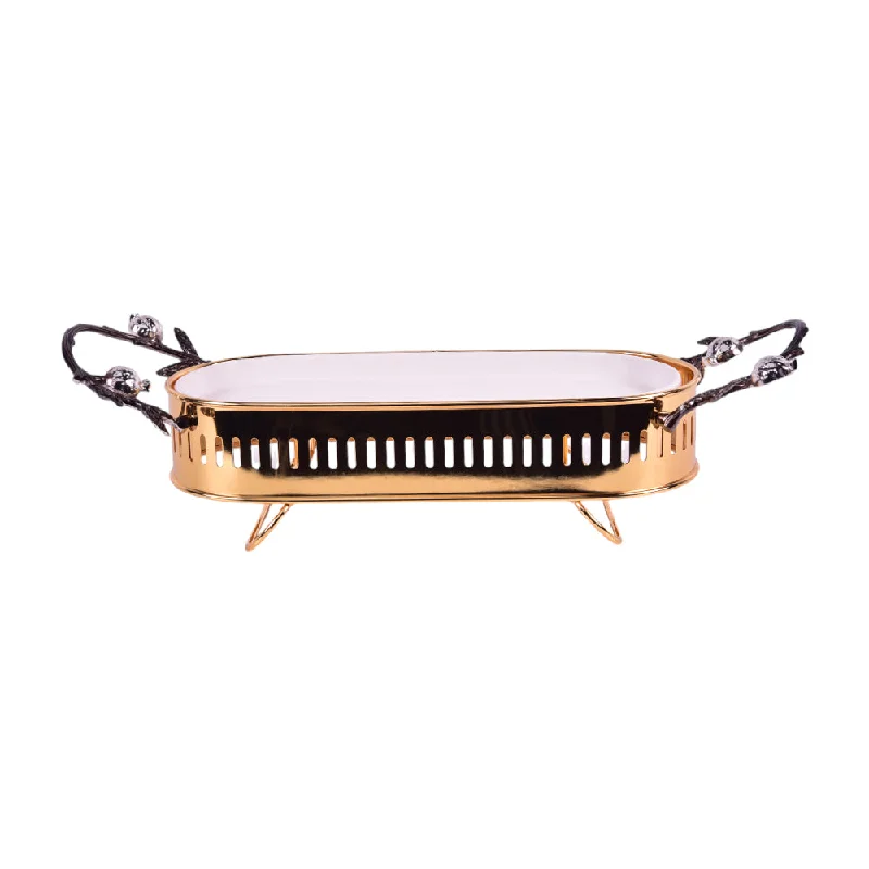 DISH SERVING ORCHID WB-1178