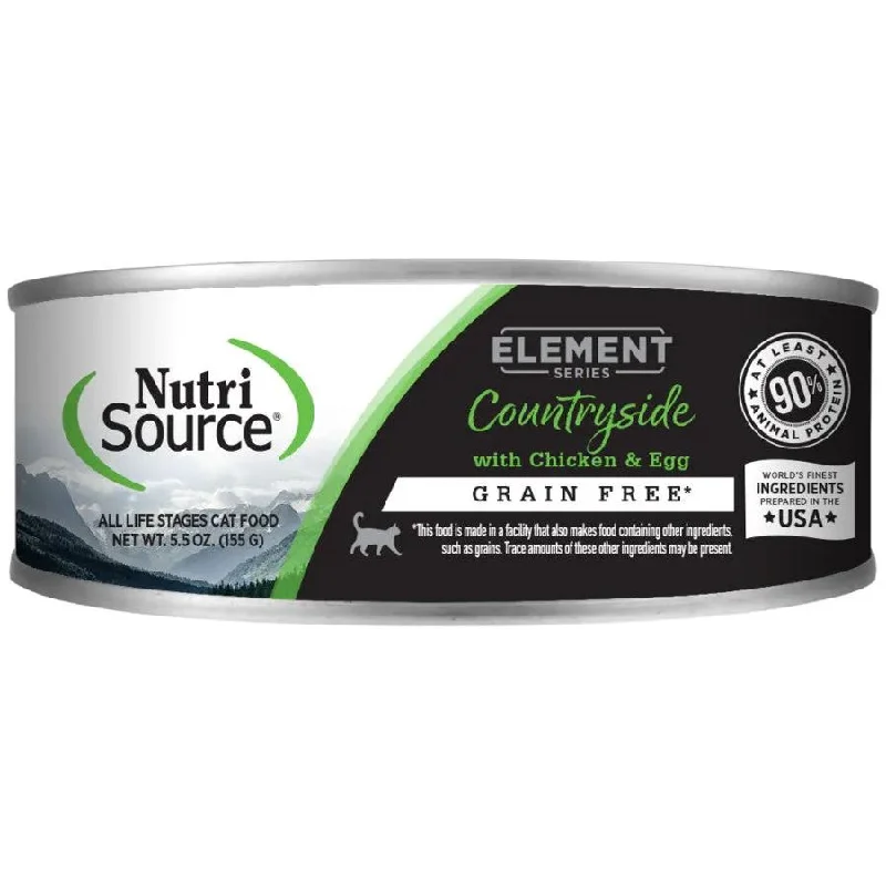 NutriSource Element Series Grain Free Canned Cat Food 12ea/5.5 oz