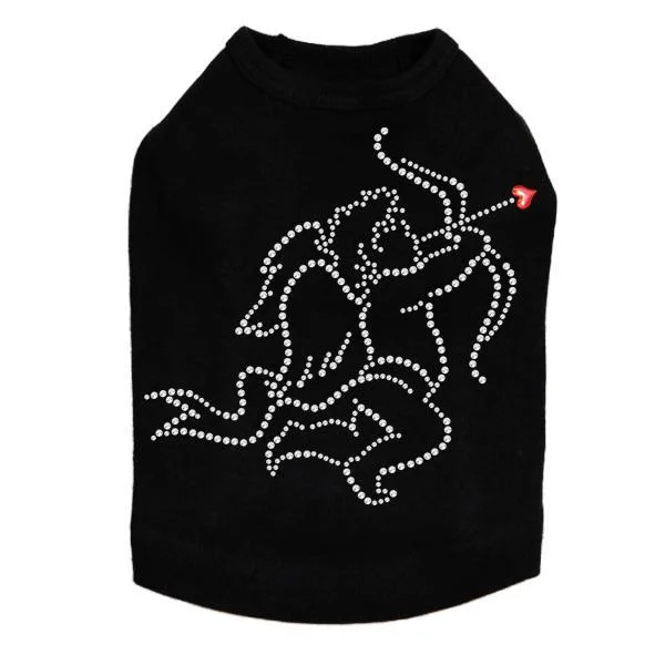 Cupid #2 Rhinestone Dog Tank