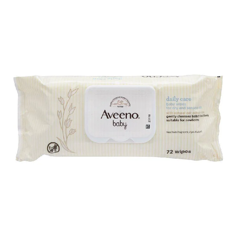 Aveeno Baby Wipes For Dry & Sensitive Skin 72pc