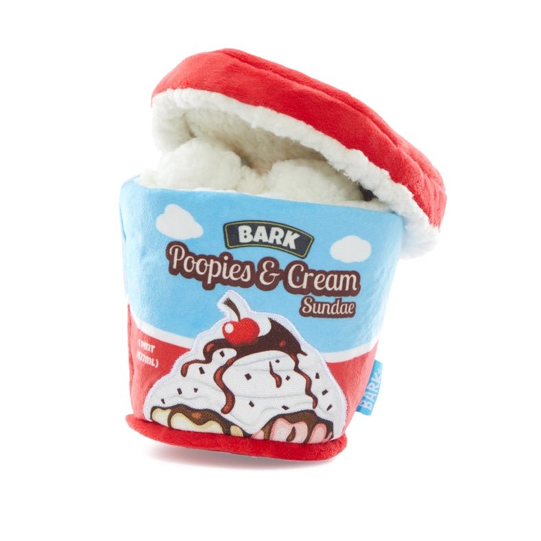 BARK Poopies & Cream Pint Toy