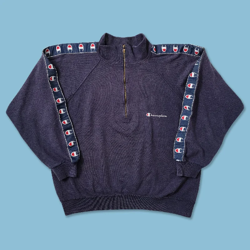 Vintage Champion Q-Zip Sweater Large