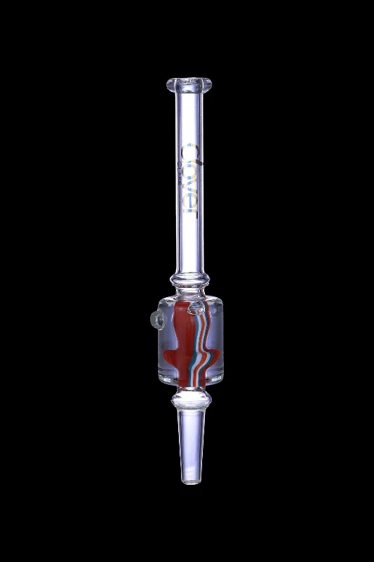Clover Glass Glycerin-Filled Nectar Straw w/ Titanium Tip