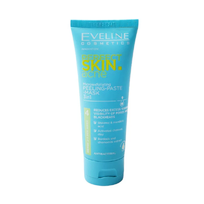 EVELINE PERFECT SKIN ACNE PEELING PASTE MASK  75ML