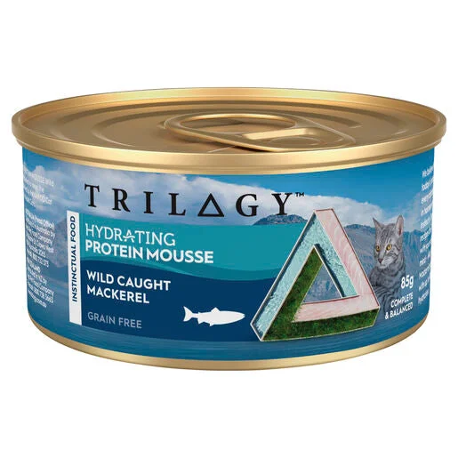 - High-fiber cat food Trilogy™ Hydrating Protein Mousse Adult Wet Cat Food Wild Caught Mackerel 85g - High-fiber cat food Trilogy™ Hydrating Protein Mousse Adult Wet Cat Food Wild Caught Mackerel 85g
