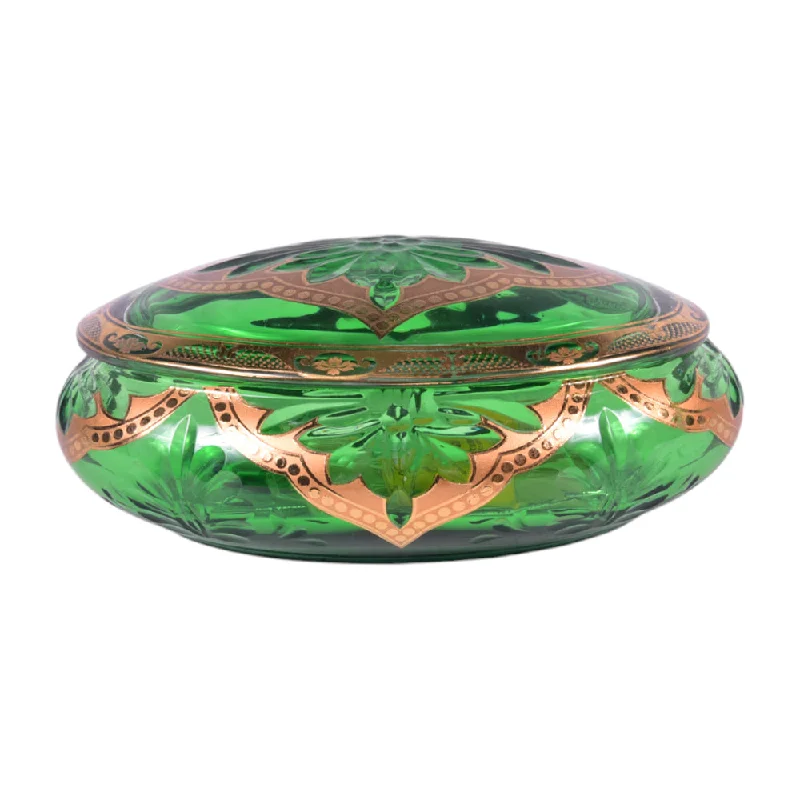 BOWL CANDY CRYSTAL BRASS IR 1132 JSB01-A10