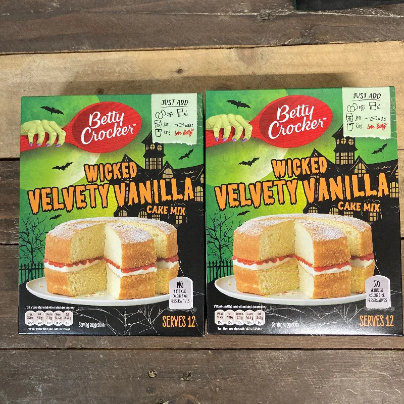 2x Betty Crocker Velvety Vanilla Cake Mixes (2x425g)
