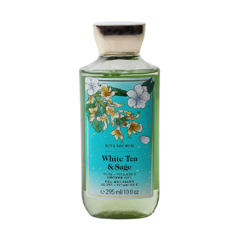 BBW WHITE TEA & SAGE ALOE+VITAMIN E SHOWER GEL 295ML