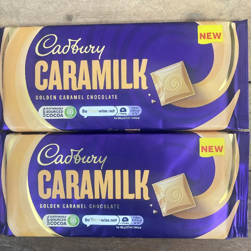 3x Cadbury Caramilk Golden Caramel Chocolate Bars (3x160g)