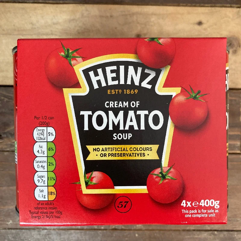 4x Heinz Cream Of Tomato Soups (4x400g)