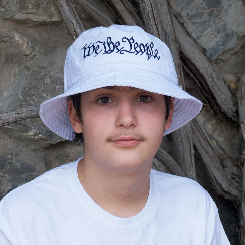 We the People White Bucket Hat