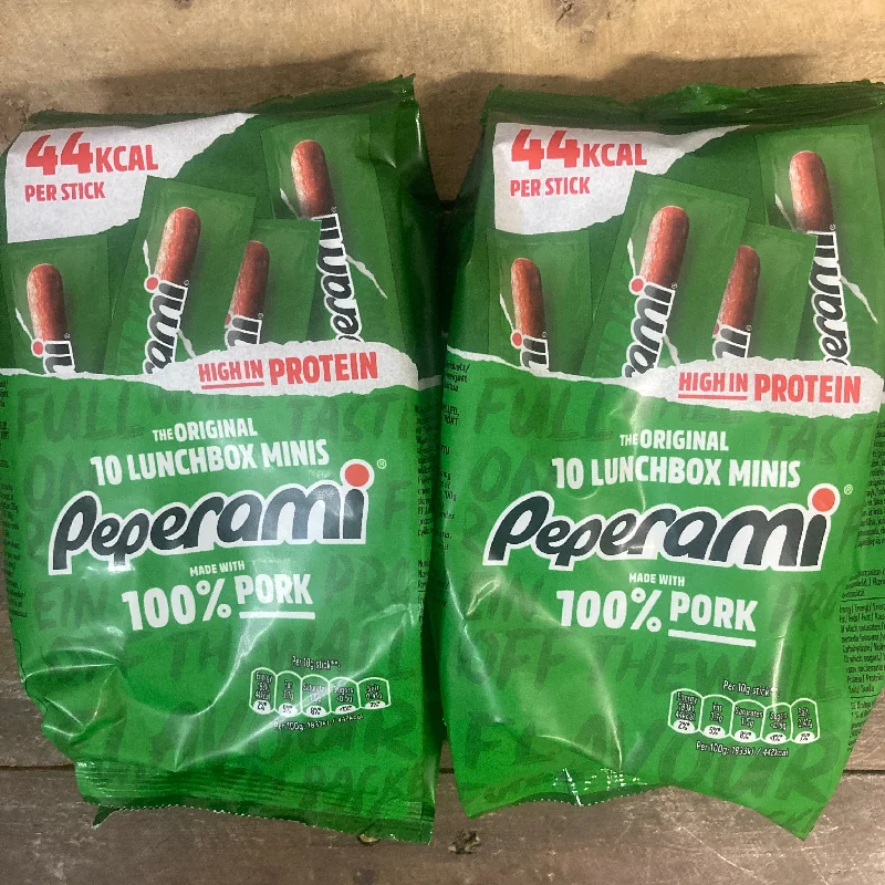 20x Peperami Original Salami Lunchbox Minis (2 Packs of 10x10g)