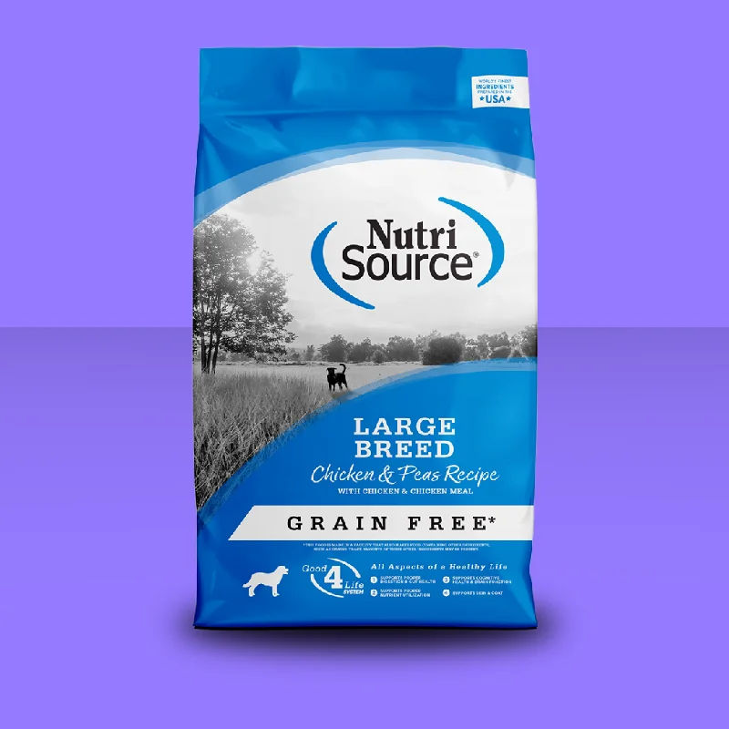  -High-fiber dog foodNutrisource GF Chicken & Pea Large Breed 26#