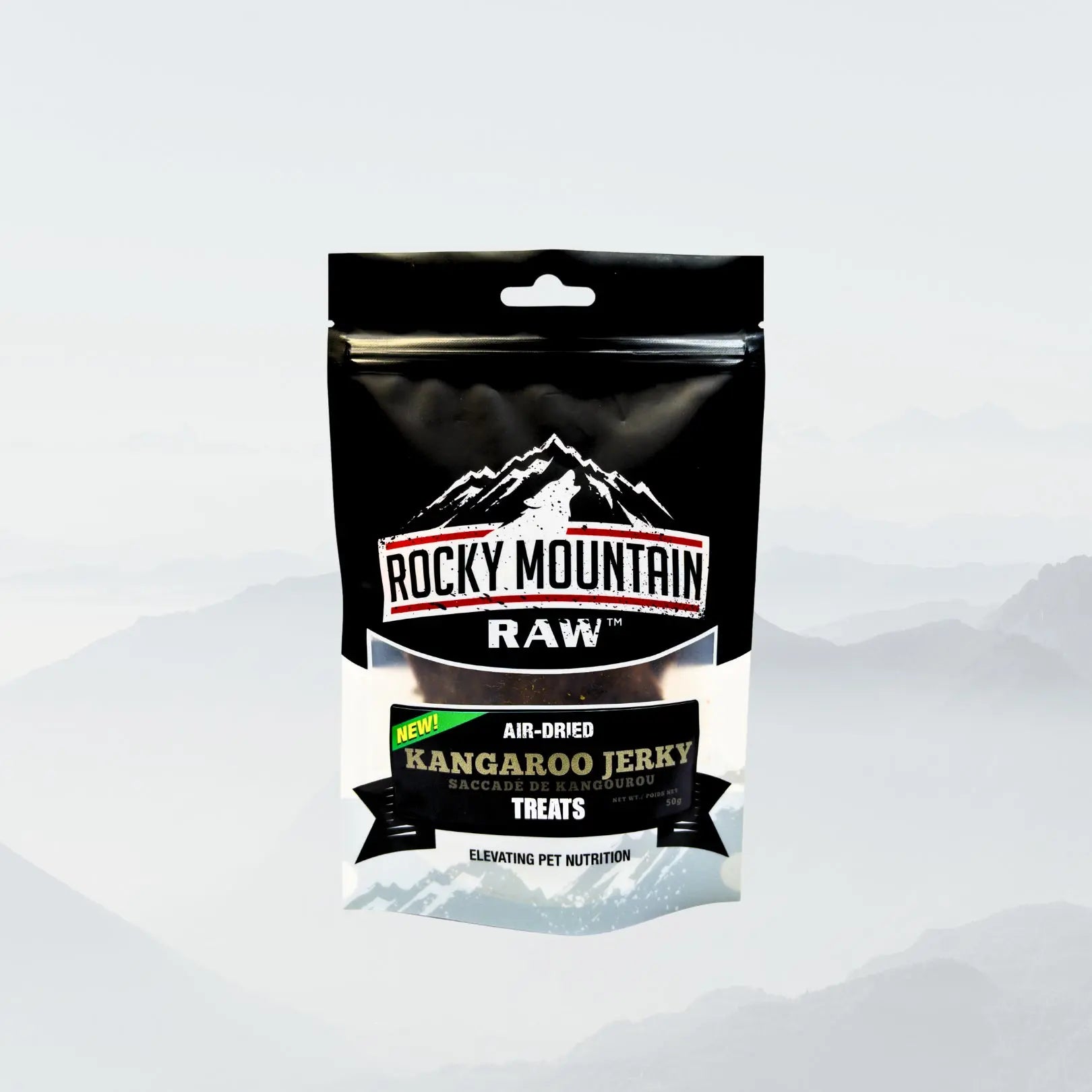 Rocky Mountain Raw Air Dried Kangaroo Jerky 50g