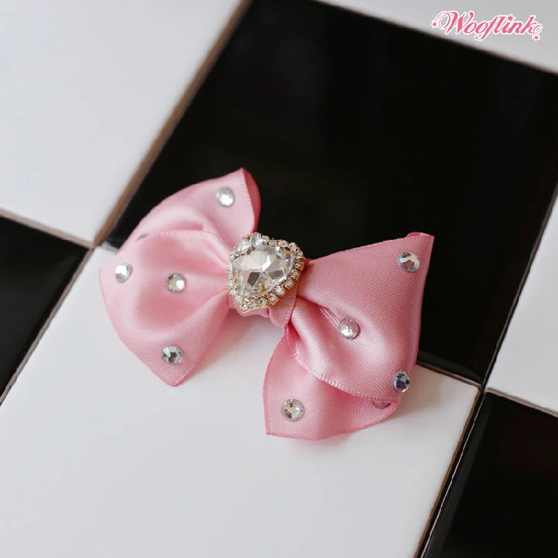 Wooflink Shine Like A Diamond Hairbow in Pink