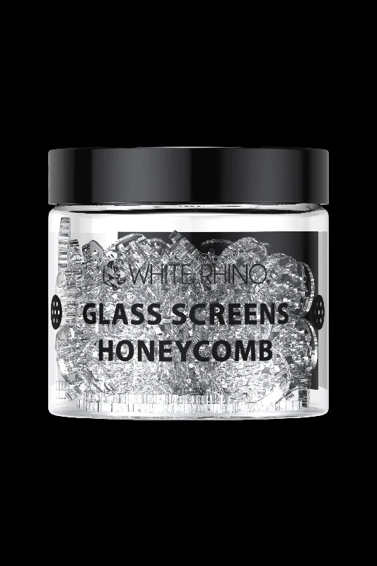White Rhino Glass Screen Honeycomb - 100ct Tub