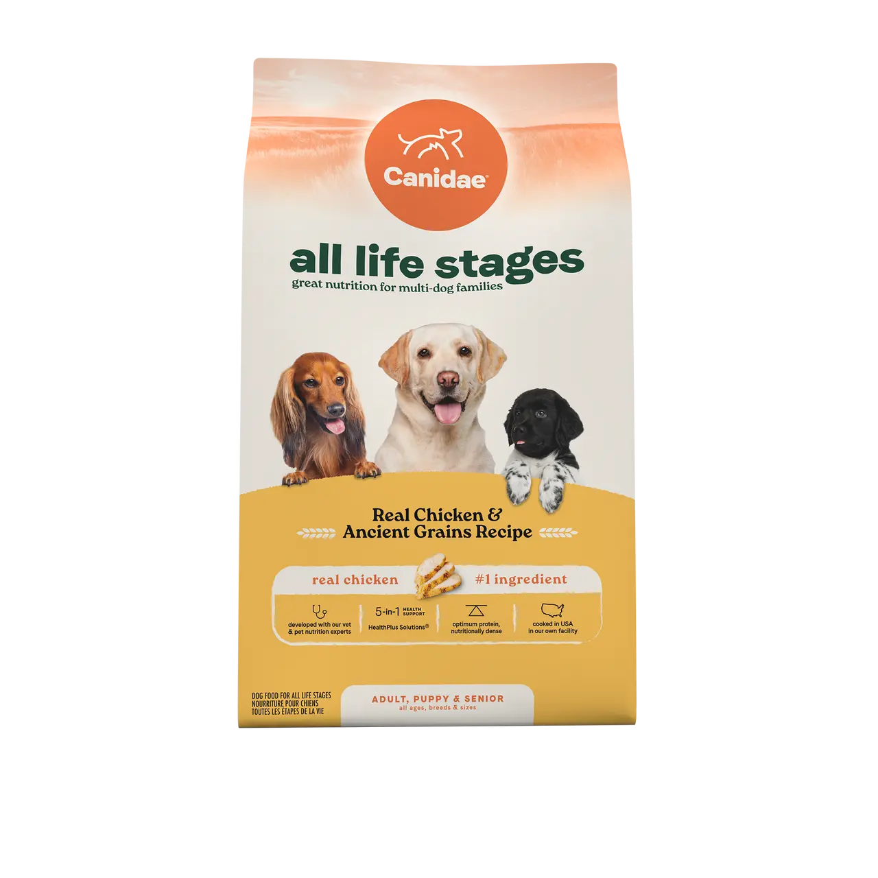 All Life Stages Dry Dog Food, Real Chicken & Ancient Grains Recipe