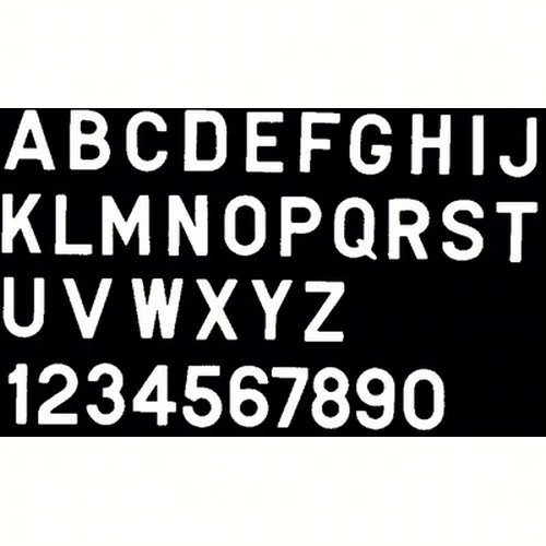 Bernard Engraving PS30WB; Letter White 3 Inch Stick on Inbi