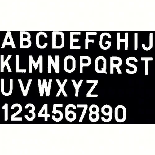 Bernard Engraving PS30WK PS30WK; Letter White 3 Inch Stick on Inki