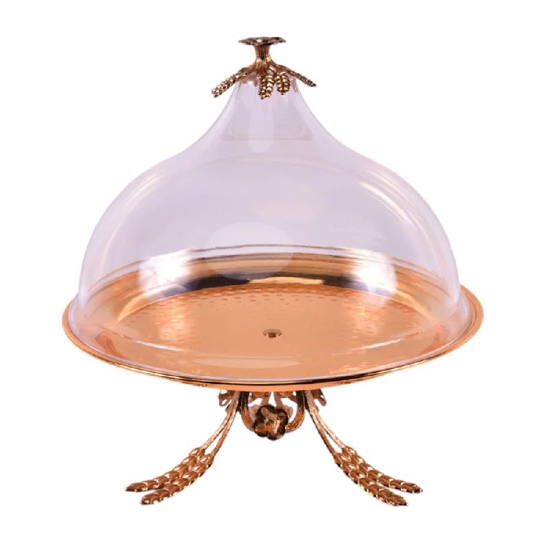 CAKE DISH ORCHID CD-6608