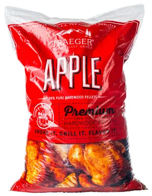 Traeger 20 Lb. Bag Apple All-Natural Wood Grilling Pellets