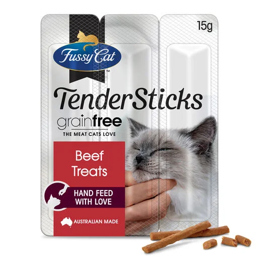 - Cat food discounts and promotions Fussy Cat Grain Free Tender Sticks Beef Cat Treats 15g - Cat food discounts and promotions Fussy Cat Grain Free Tender Sticks Beef Cat Treats 15g