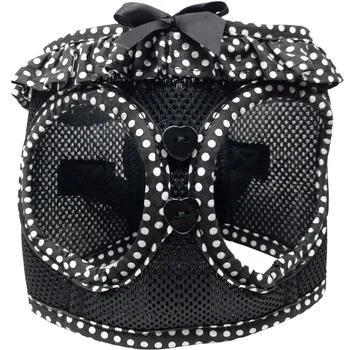 American River Choke Free Dog Harness - Black Polka Dot