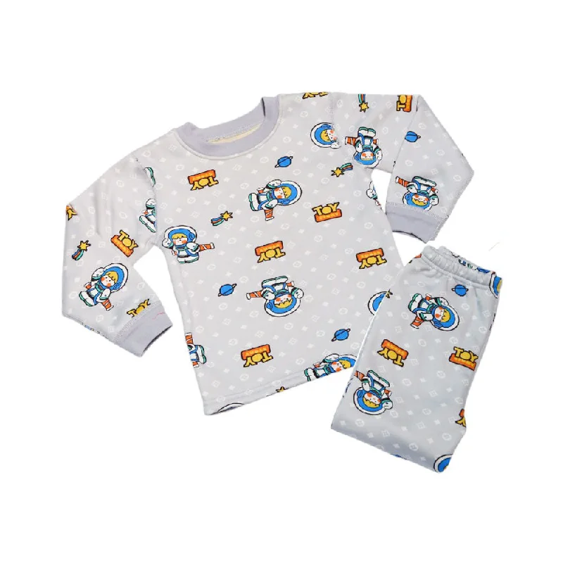 BOYS L/S 2PC PAJAMA SUIT MZW-24 2-3 YEAR 01011