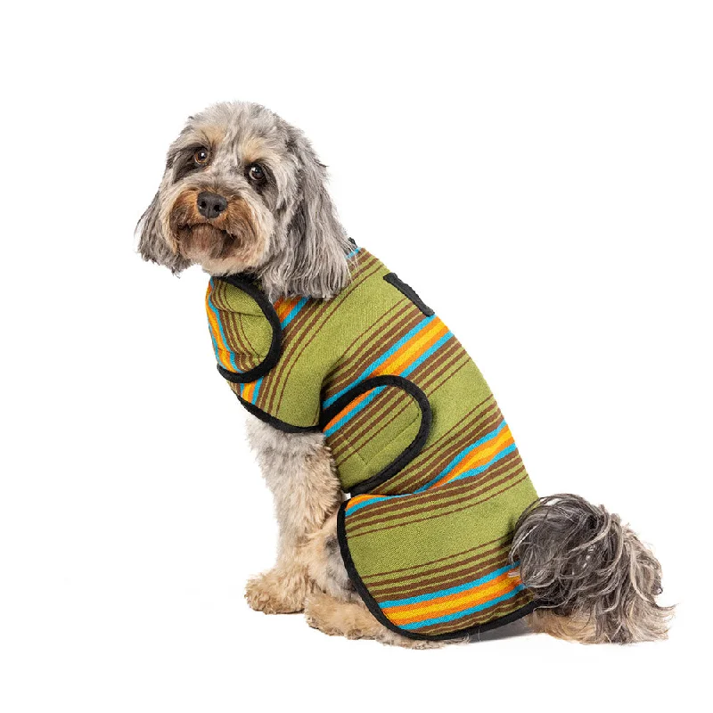 XX brand pet fashionCamp Green Blanket Coat