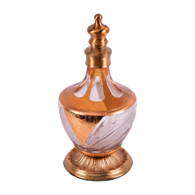 PERFUME BOTTLE CRYSTAL BRASS IR XT-402 JSA05-A19