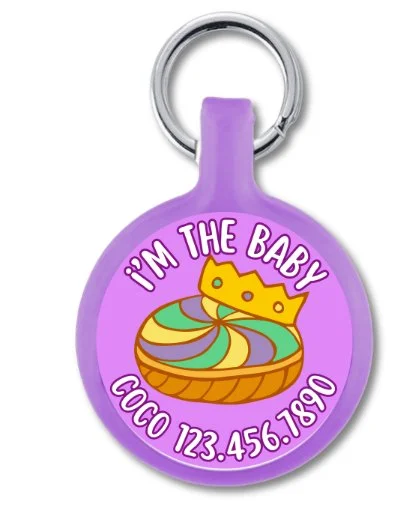 I'm The Baby King Cake Id Tag