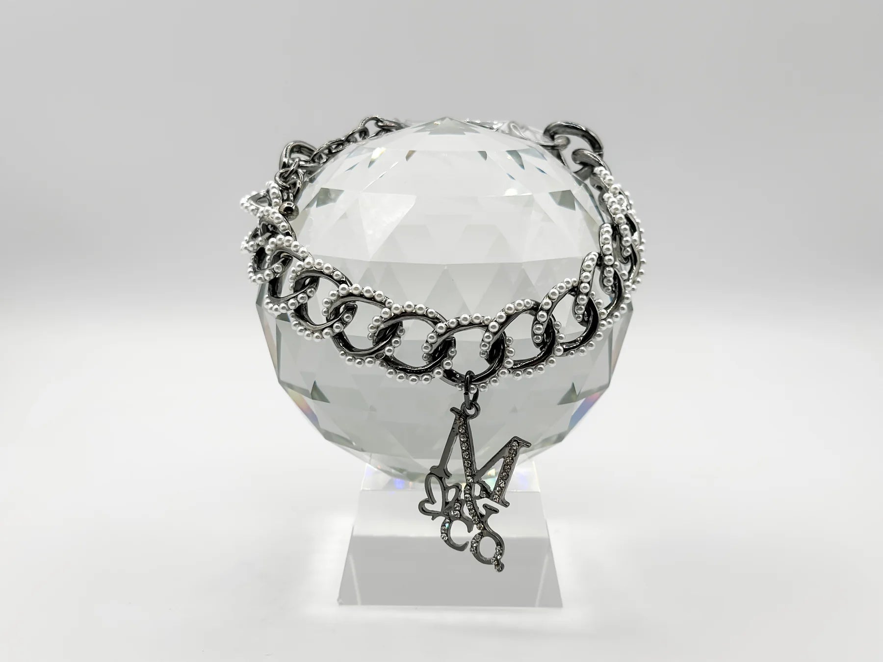 Runway Necklace: Seraphina (Gun Metal Finish)